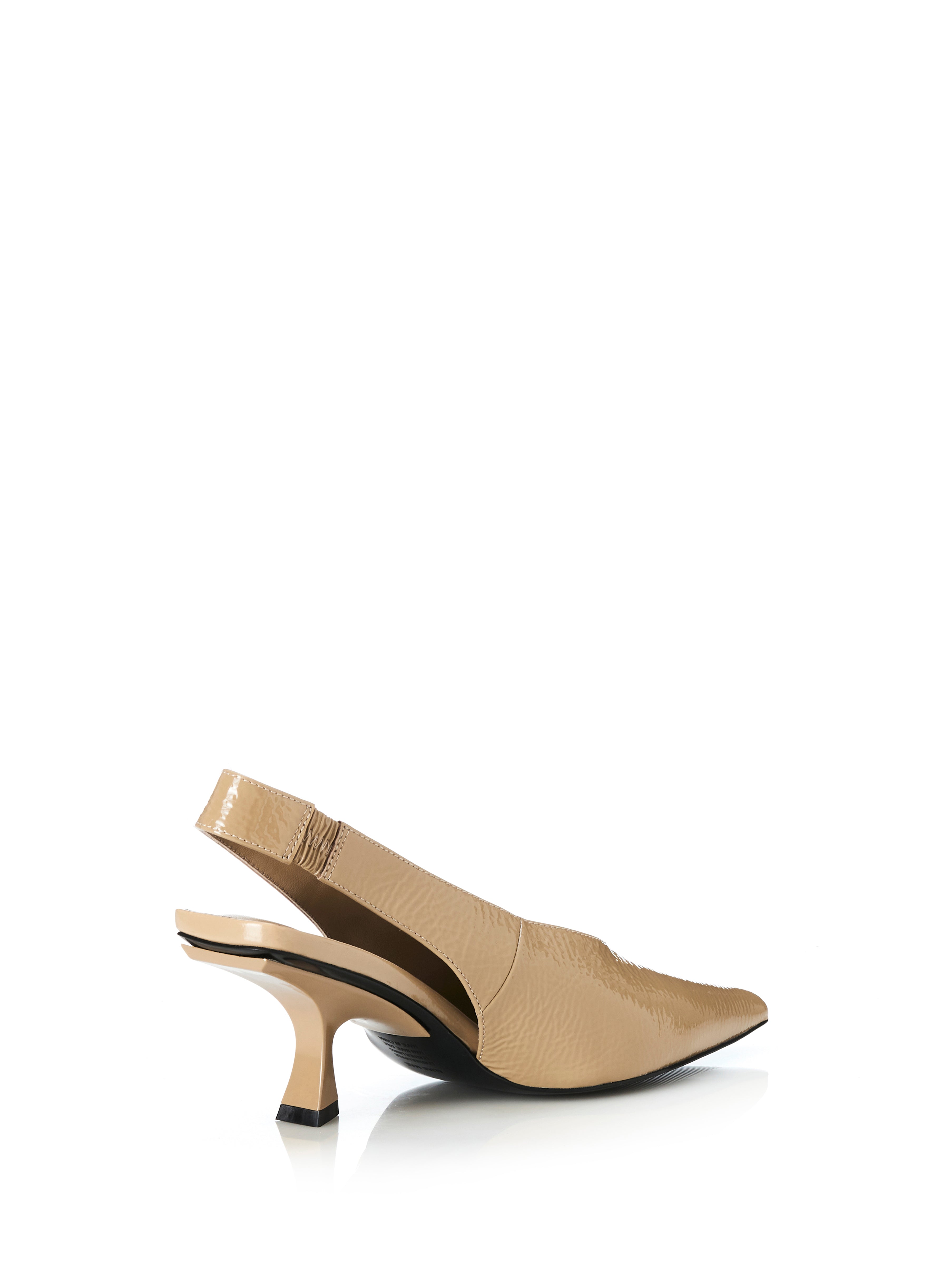 Alias Mae Frankie Slingback in Chai Crinkle Patent