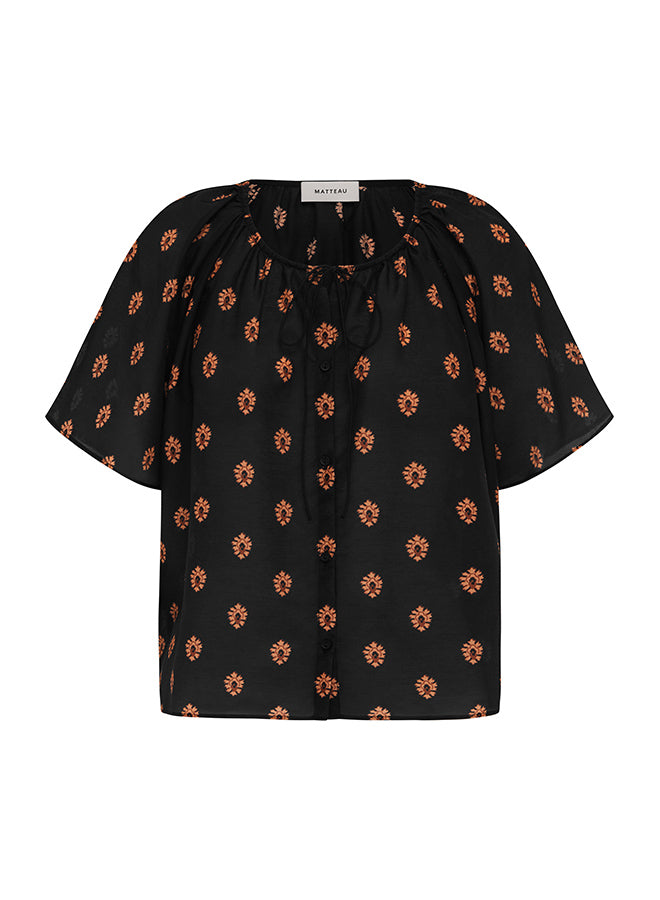 Matteau Gathered Blouse in Vida