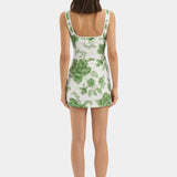 Sir Gardella Cut Out Mini Dress in Frisa Print