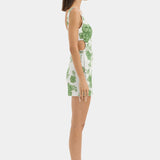Sir Gardella Cut Out Mini Dress in Frisa Print
