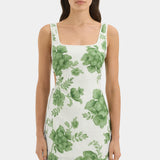 Sir Gardella Cut Out Mini Dress in Frisa Print
