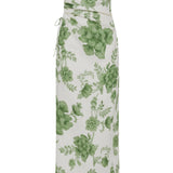 Sir Gardella Strapless Midi Dress in Frisa Print