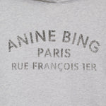 Anine Bing Harvey Sweatshirt Paris Stencil in Heather Grey - outfit inspiration
