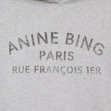 Anine Bing Harvey Sweatshirt Paris Stencil in Heather Grey - outfit inspiration