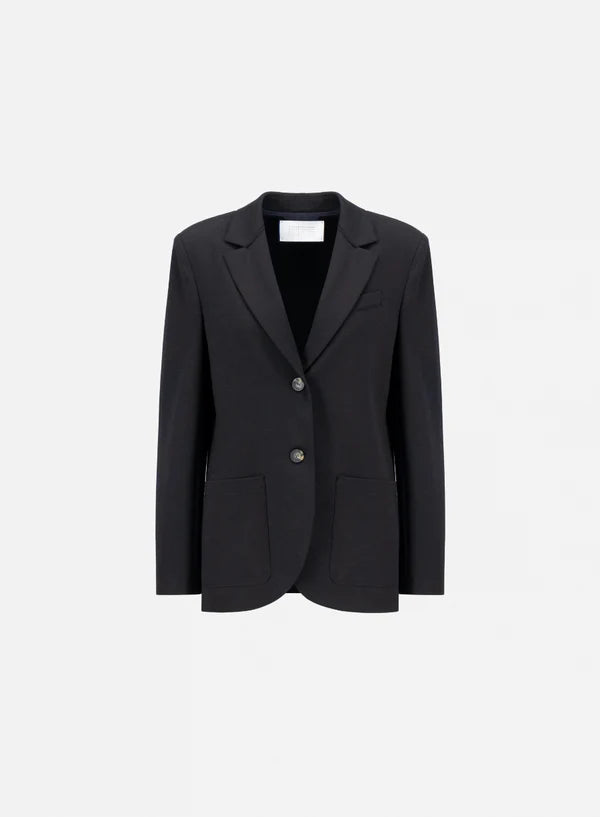 Boyfriend Blazer Shoulder Pads Black