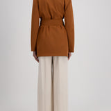 Harris Wharf Belted Clutch Jacket in Copper