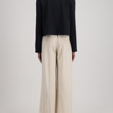 Harris Wharf Cropped Raglan Jacket in Black Scuba