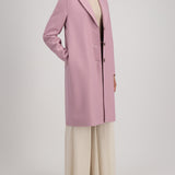 Harris Wharf Overcoat in Dusty Rose