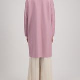 Harris Wharf Overcoat in Dusty Rose