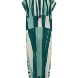 Ilio Nema Thaddeus Caftan in Green Sarong Voile