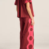 Ilio Nema Belus Pants in Pink and Red