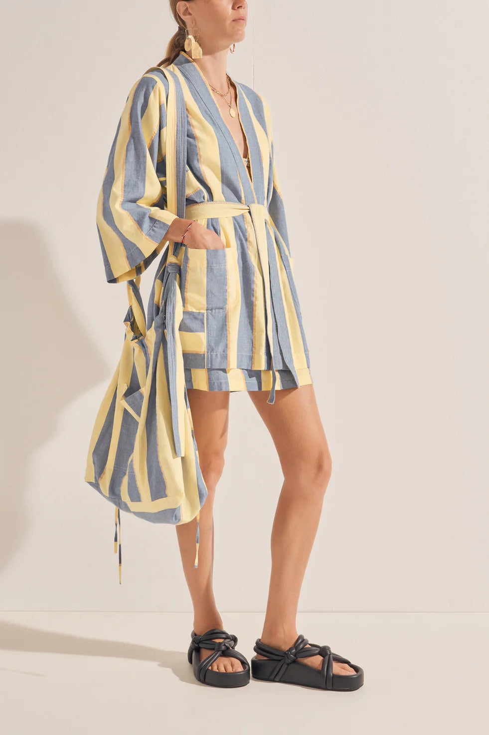 Ilio Nema Ariane Xania Stripe Kimono Robe
