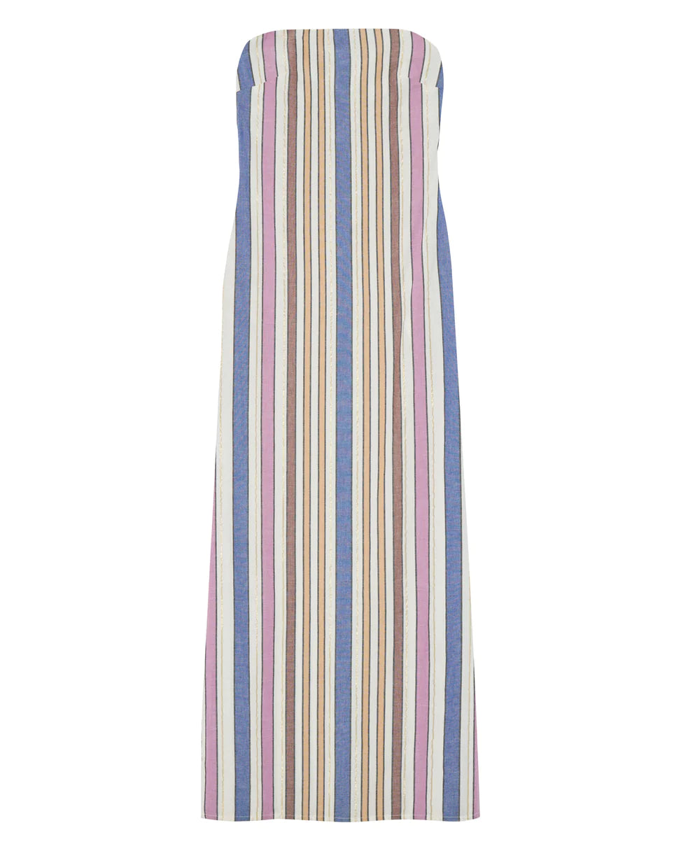 Ilio Nema Dione Naxos Stripe Strapless Dress