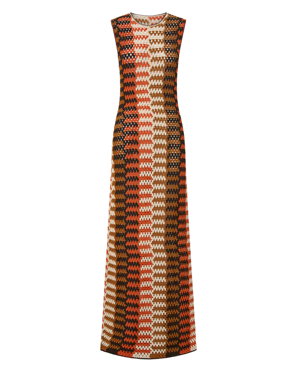 Ilio Nema Phoebus Crochet Maxi Dress