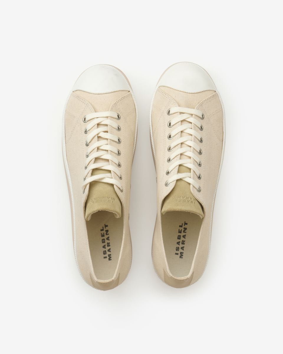 Isabel Marant Austen Low Cotton Sneakers - Ecru