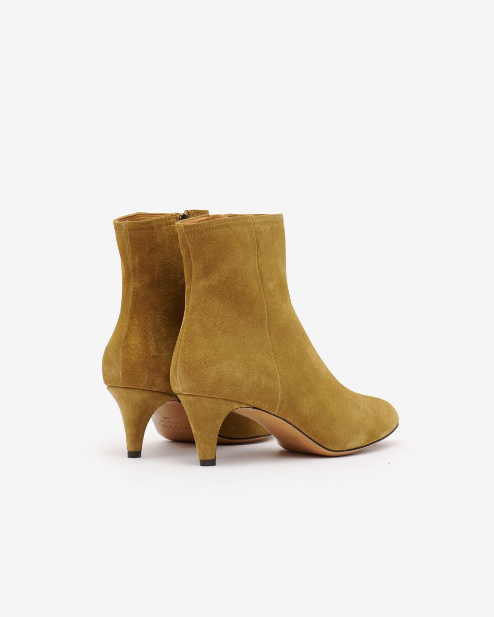 Isabel Marant Deone Suede Ankle Boots - Taupe
