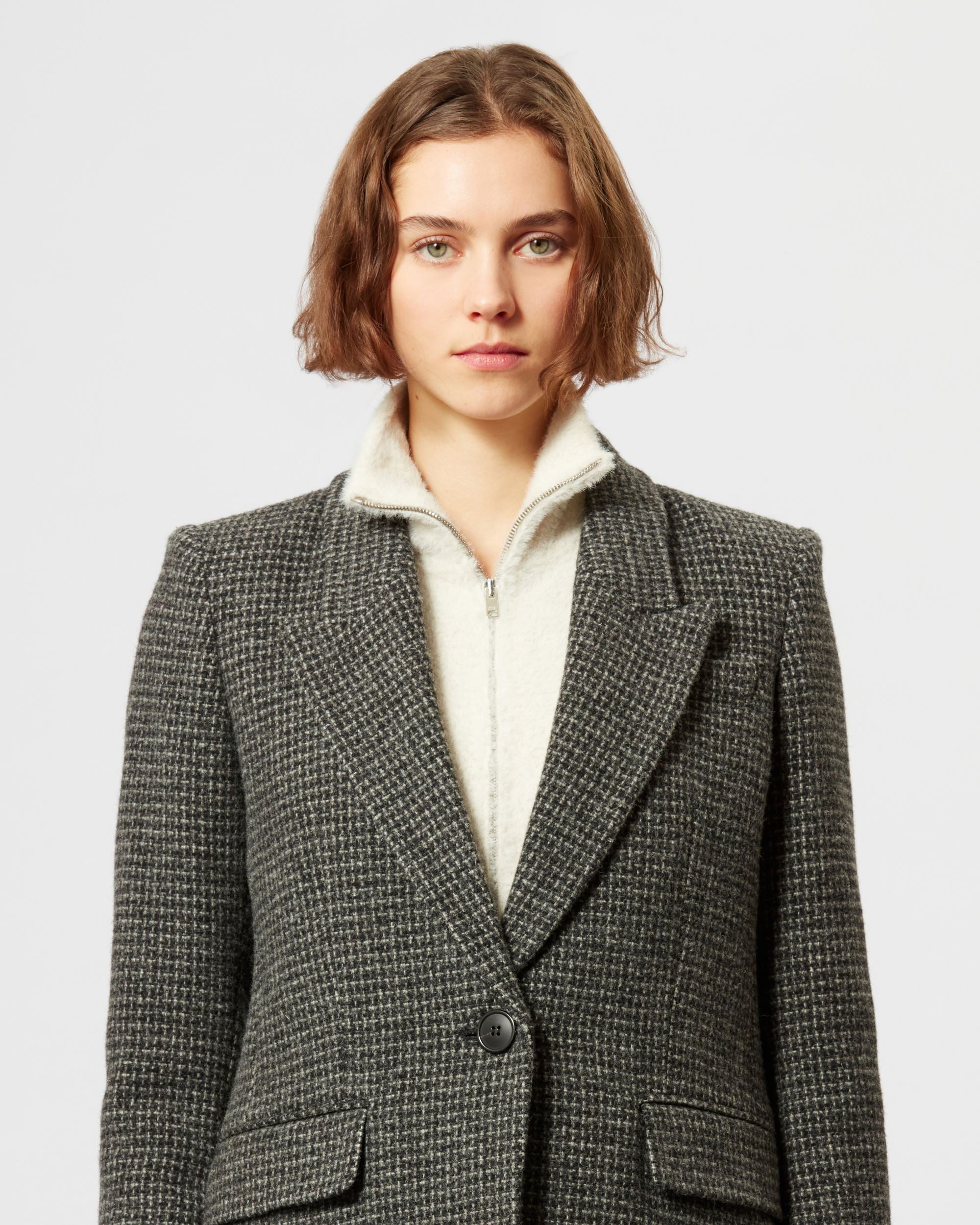 Isabel Marant Kerstin Wool Jacket - Grey