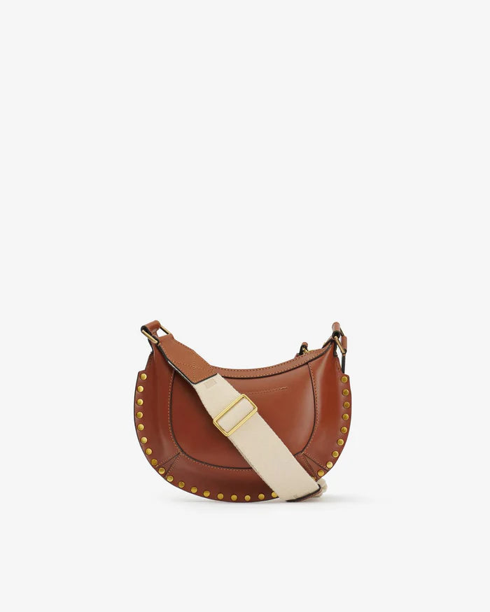 Mini Moon Shoulder Strap | Cognac