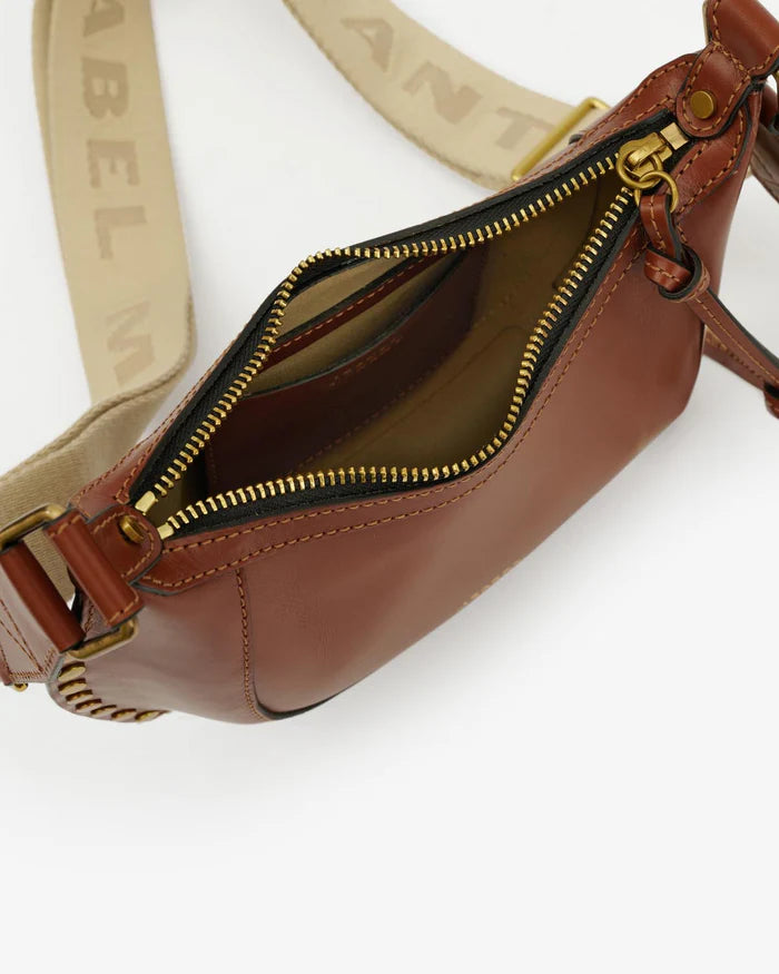 Mini Moon Shoulder Strap | Cognac