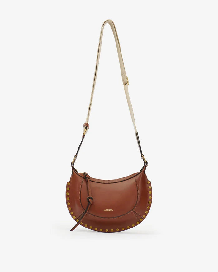 Mini Moon Shoulder Strap | Cognac