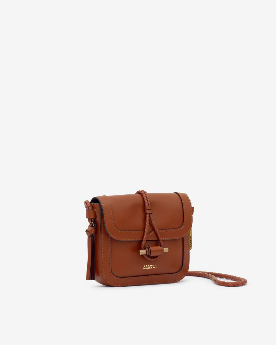 Isabel Marant Vigo Leather Flap Bag - Cognac