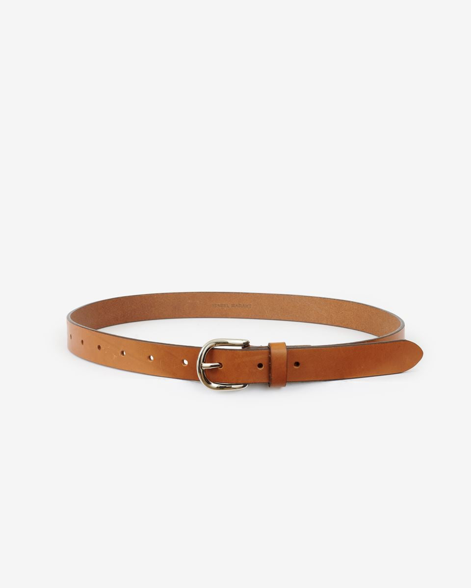Isabel Marant Zap Leather Belt - Natural