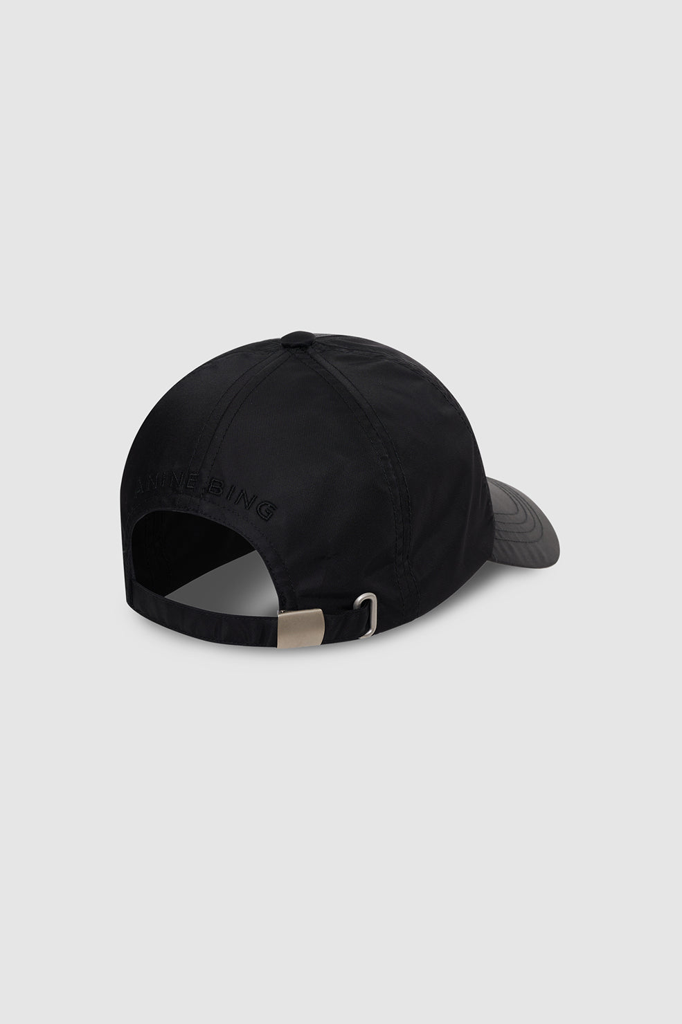 Anine Bing Jeremy Baseball Cap AB Nylon in Black - styled look