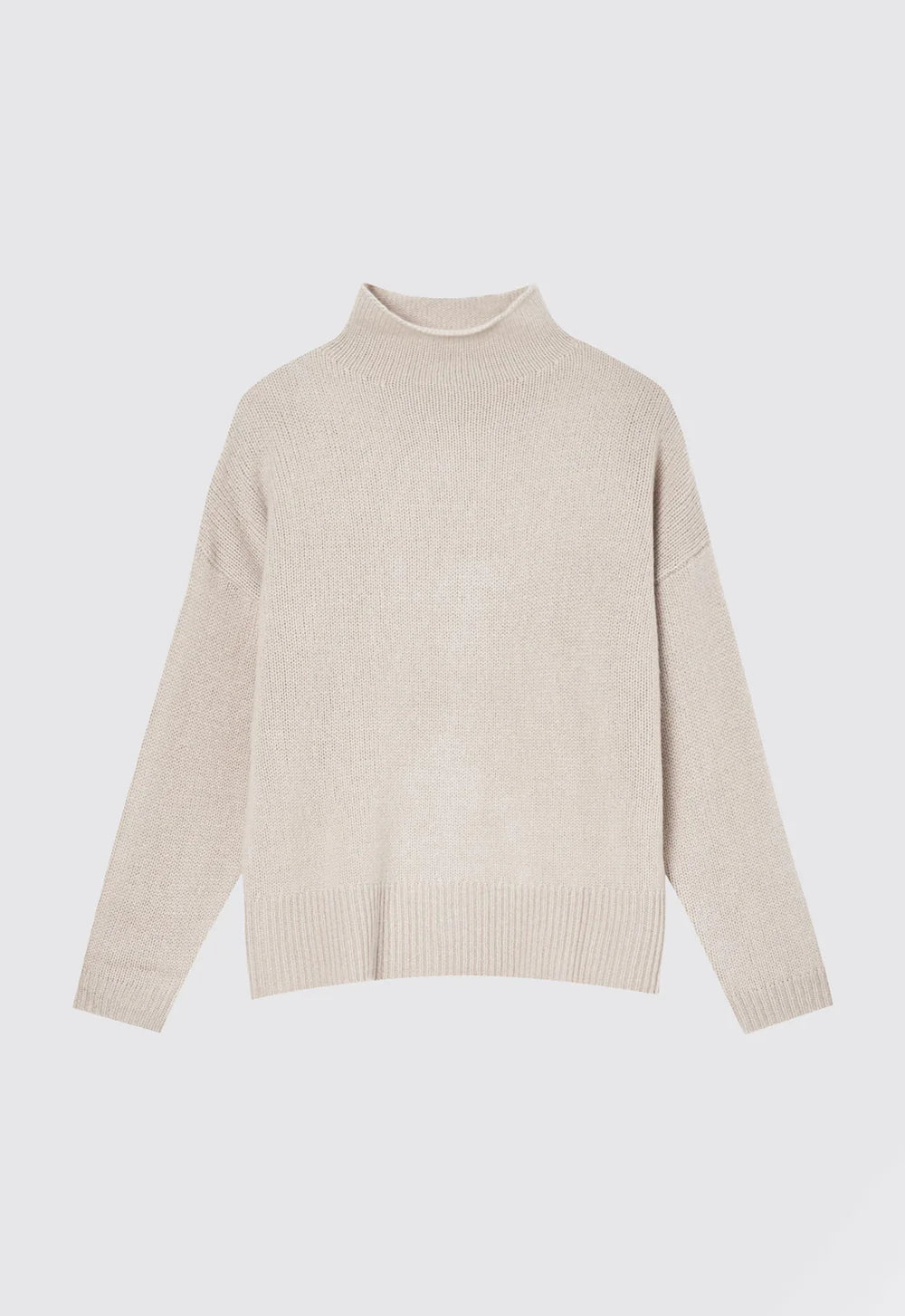 Grayson Cashmere Sweater | Flaxen Beige