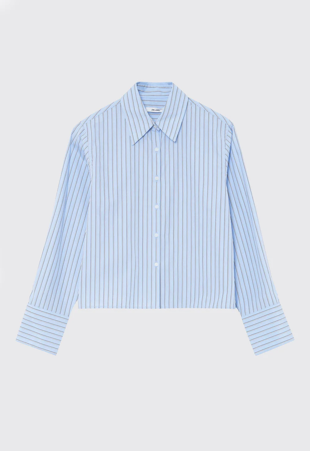 Jac + Jack Karl Italian Cotton Shirt - Big Blue Stripe