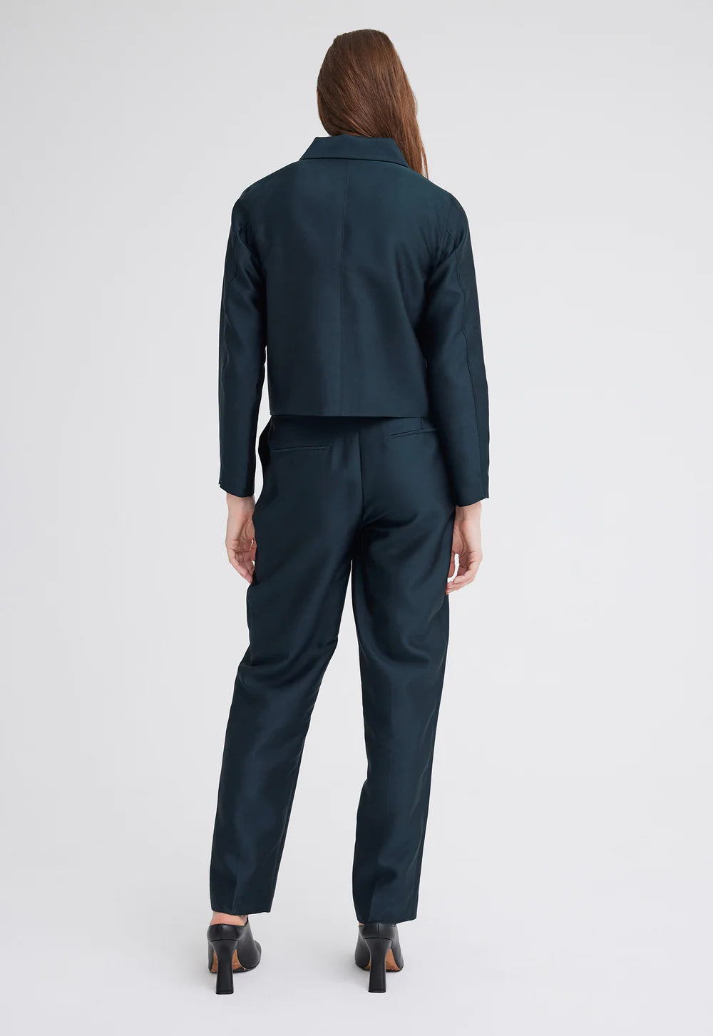 Memphis Silk Wool Jacket | Bavaria Green