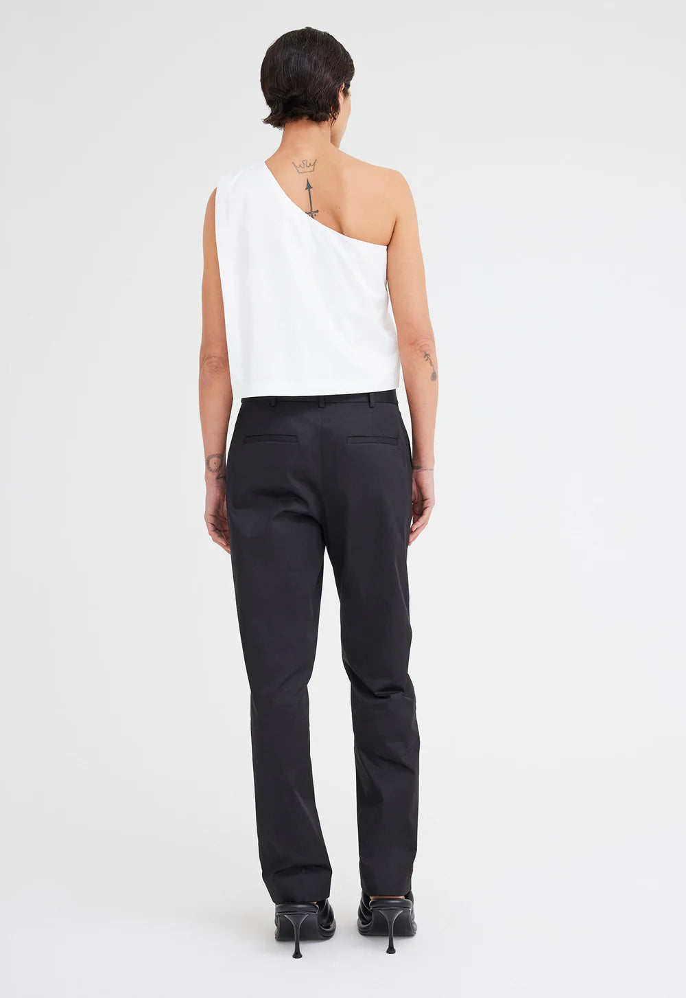 Jac + Jack Stein Asymmetric Cotton Top - White