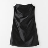 Almada Kiera Organza Top in Black
