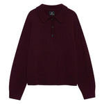 Anine Bing Lee Polo Sweater in Fig
