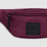 Anine Bing Leon Small Waist Bag Nylon in Fig - styled look