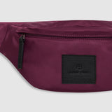 Anine Bing Leon Small Waist Bag Nylon in Fig - styled look