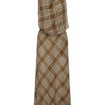 Matteau Layered Halter Midi Dress in Picnic Plaid
