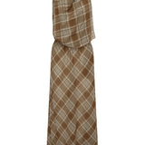 Matteau Layered Halter Midi Dress in Picnic Plaid