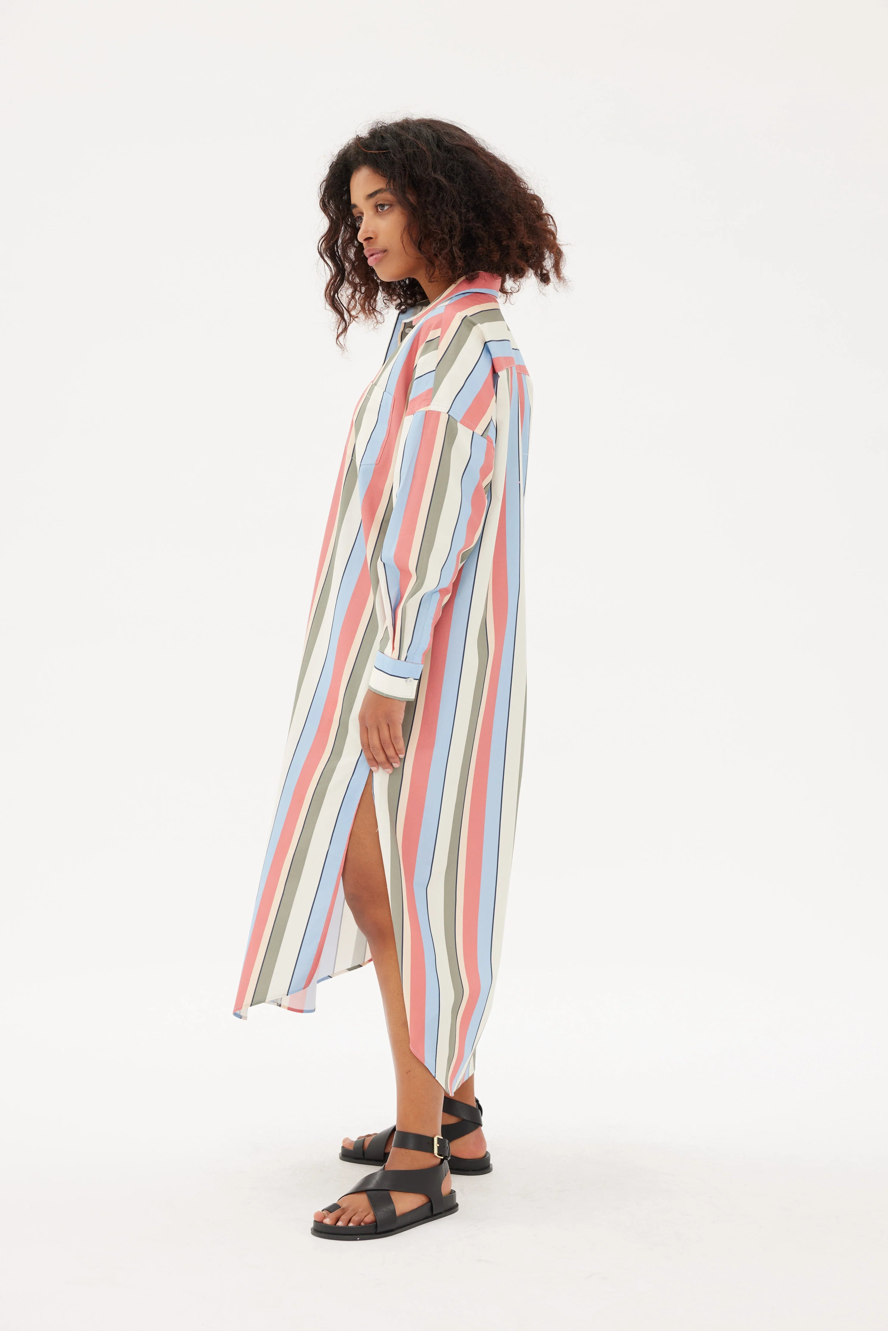 Chiara Maxi Dress | Multi Stripe