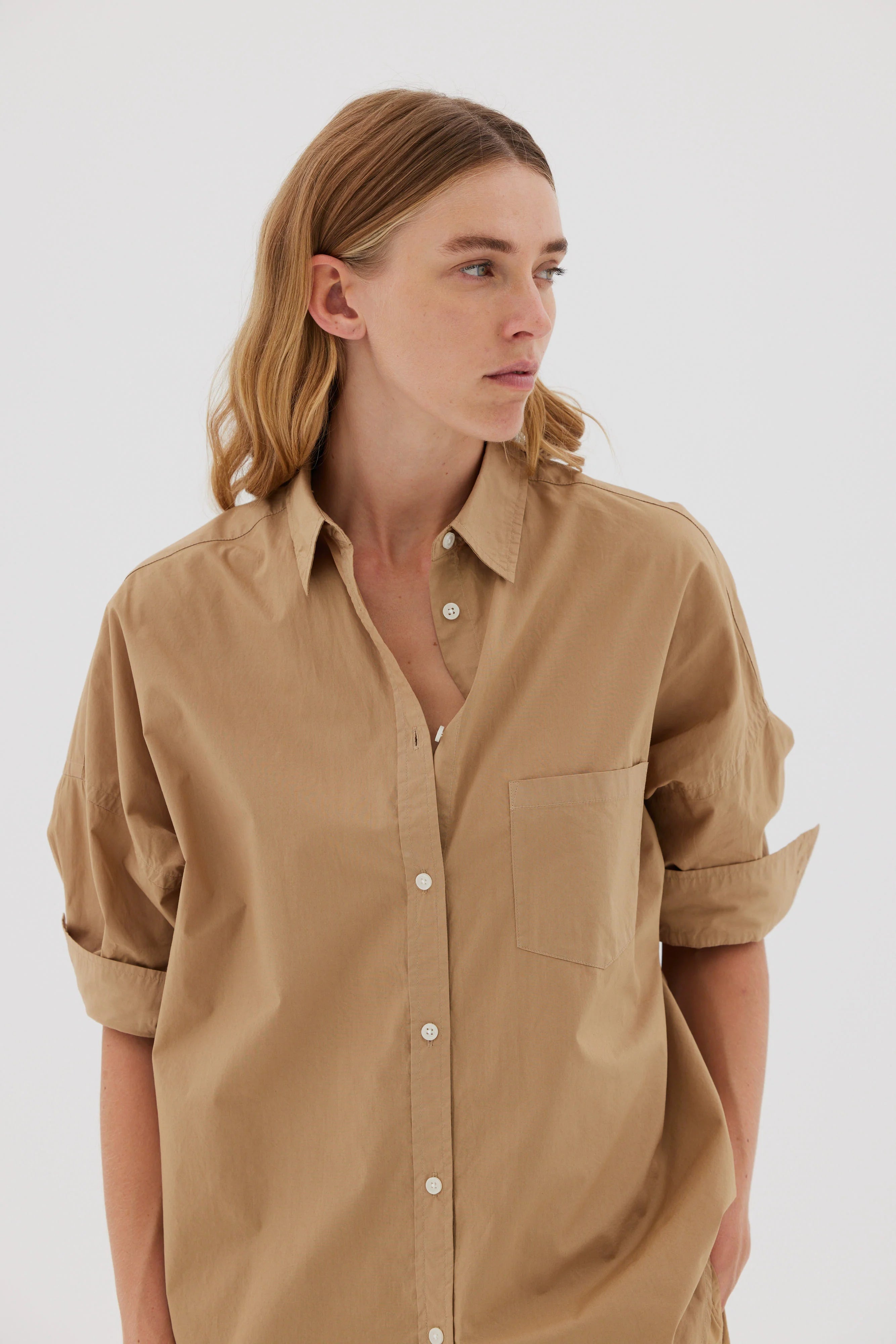 LMND Chiara Shirt in Toffee