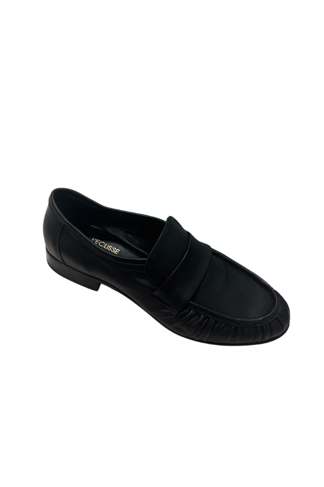 L'Eclisse x Denim Iniquity Loafer in Black Nappa