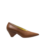 L'Eclisse x Denim Iniquity Pump in Tan