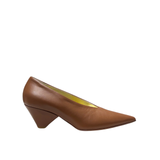 L'Eclisse x Denim Iniquity Pump in Tan