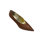 L'Eclisse x Denim Iniquity Pump in Tan