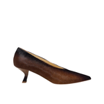 L'Eclisse x Denim Iniquity Pump in Tan and Black