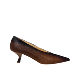 L'Eclisse x Denim Iniquity Pump in Tan and Black