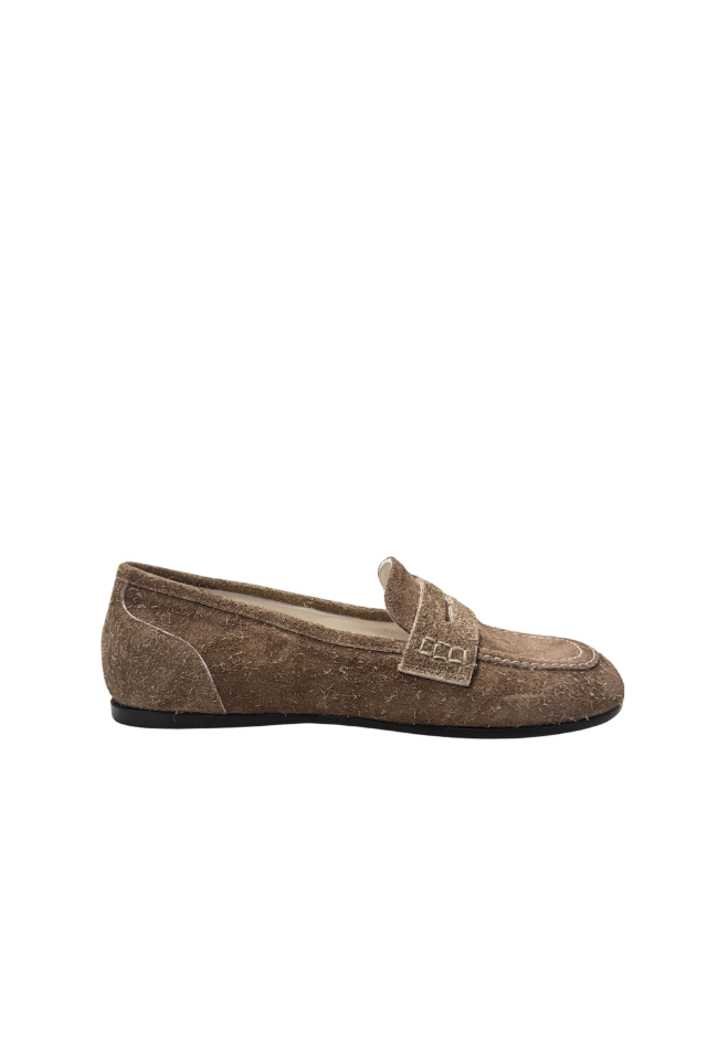 L'Eclisse x Denim Iniquity Suede Loafer in Brown