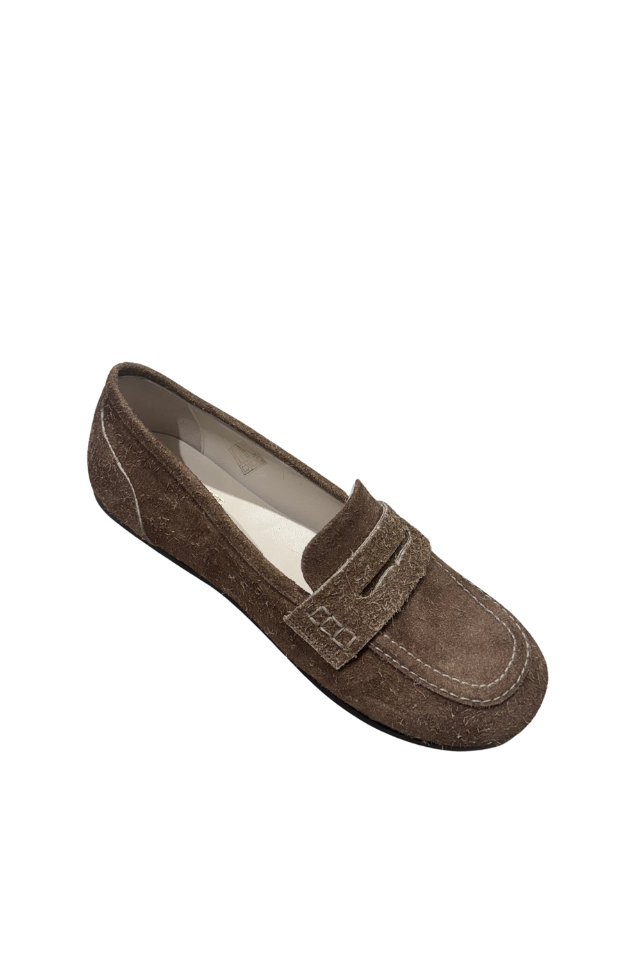 L'Eclisse x Denim Iniquity Suede Loafer in Brown