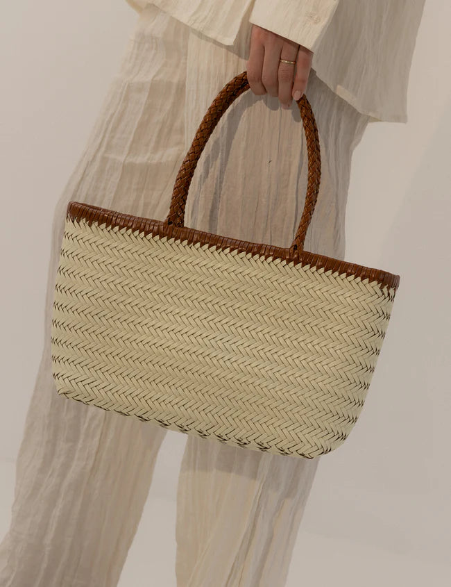 La Tribe Amelia Bag - Cream/Vintage Tan