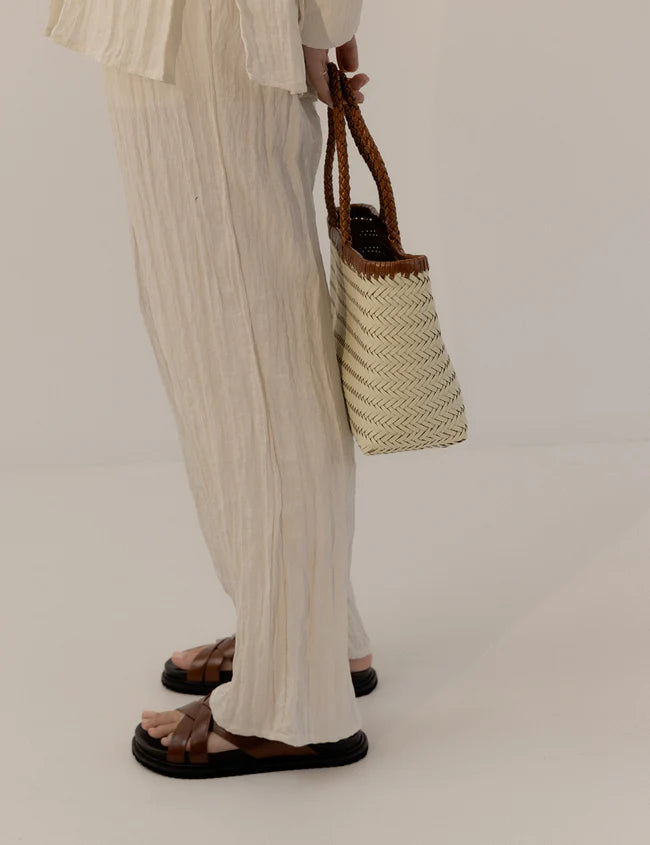 La Tribe Amelia Bag - Cream/Vintage Tan