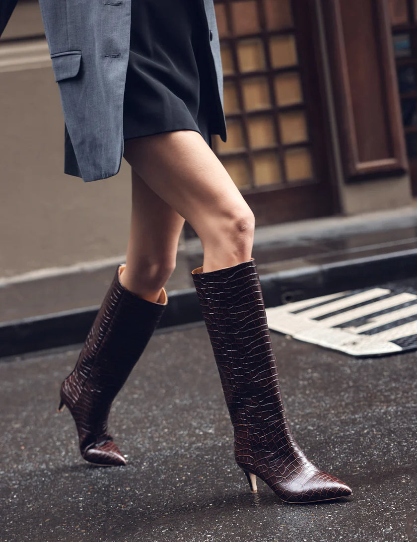 Croc knee high sales boots